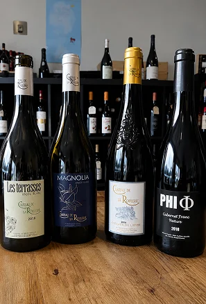 Sélection de bouteilles de vin